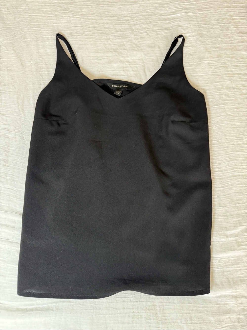 Banana Republic Black V-Neck Spaghetti Strap Cami